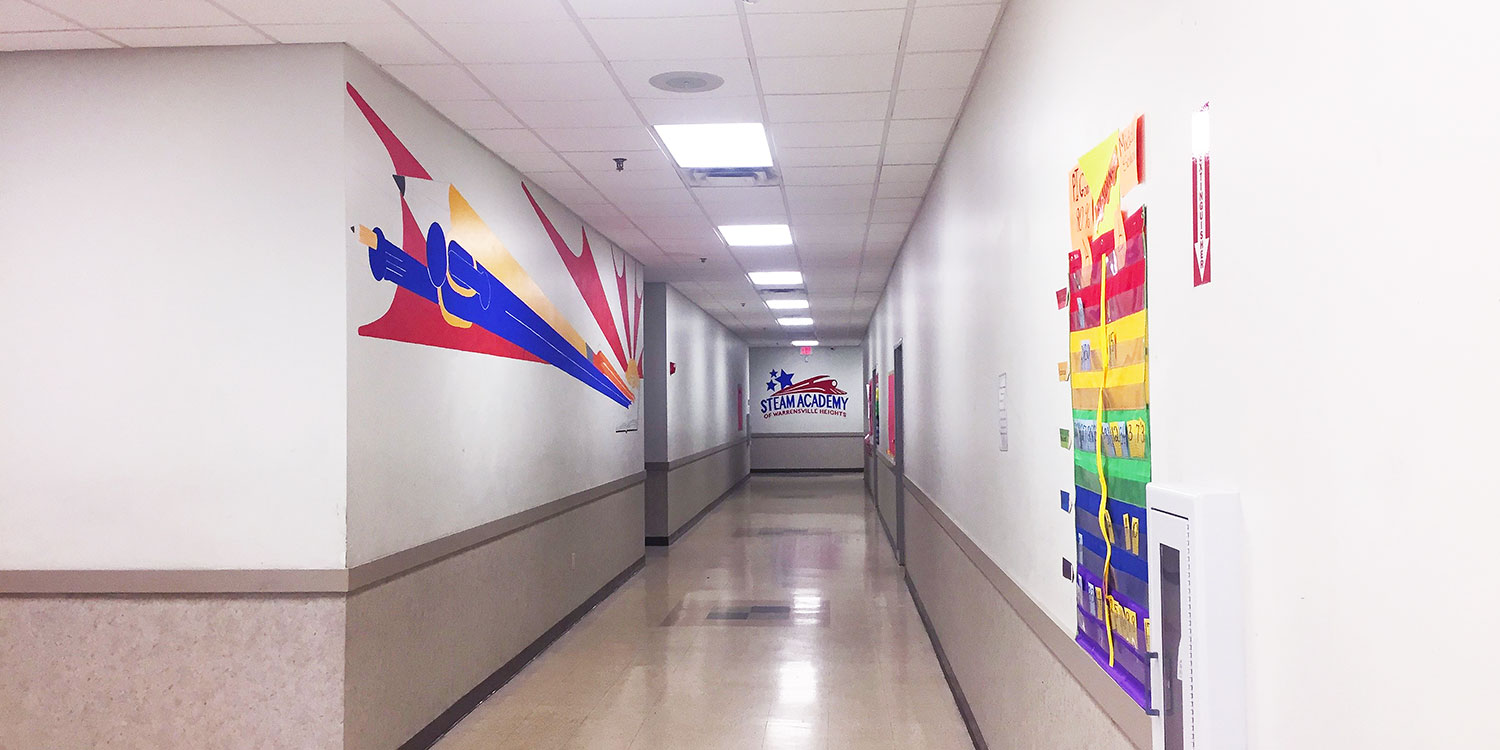 STEAM Academy hallway